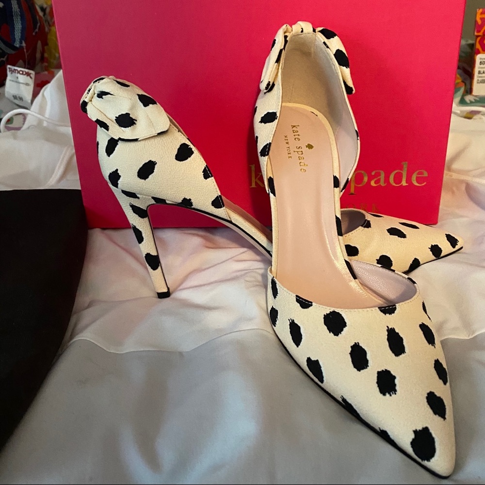 NEW Kate Spade Spotted Peggy Heel